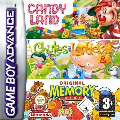 Candy Land / Chutes & Ladders / Original Memory Game