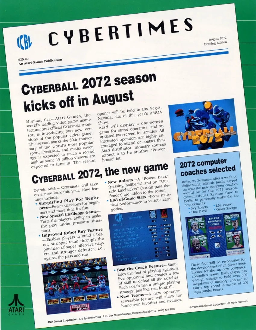 Cyberball 2072