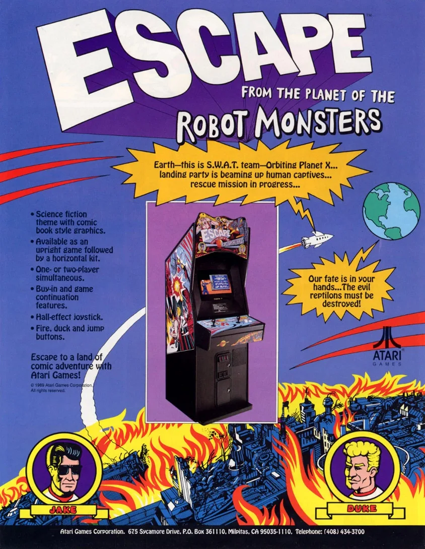Escape from the Planet of the Robot Monsters