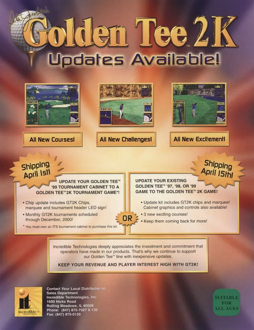 Peter Jacobsen’s Golden Tee 2K