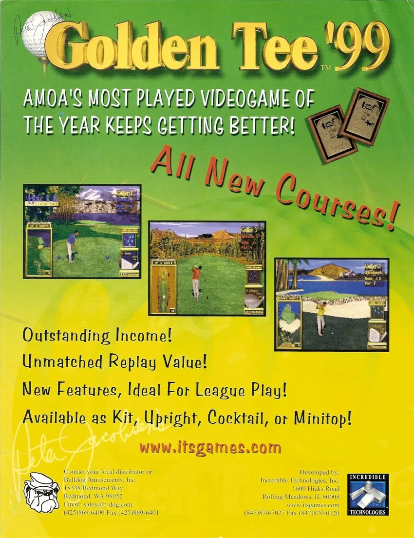 Peter Jacobsen’s Golden Tee '99