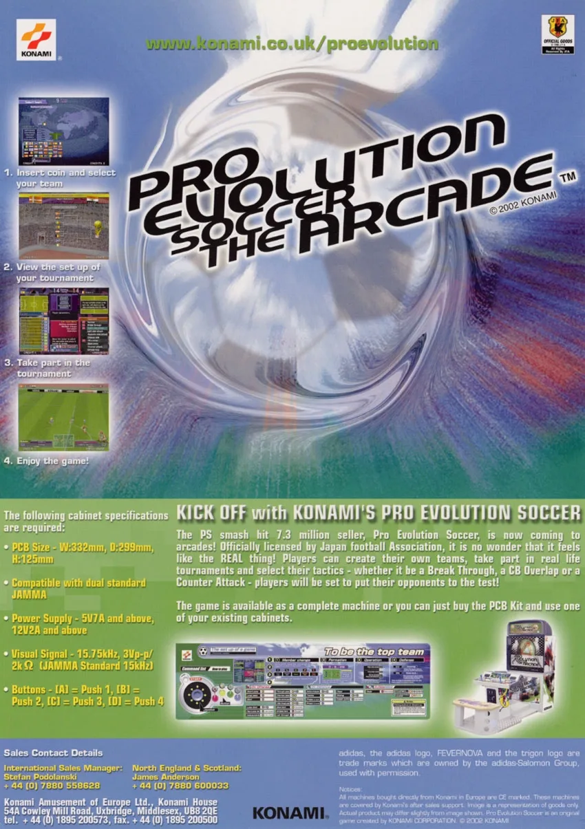 Pro Evolution Soccer The Arcade
