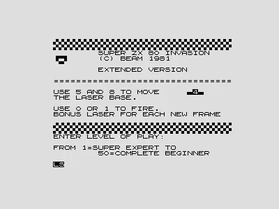 Super ZX80 Invasion