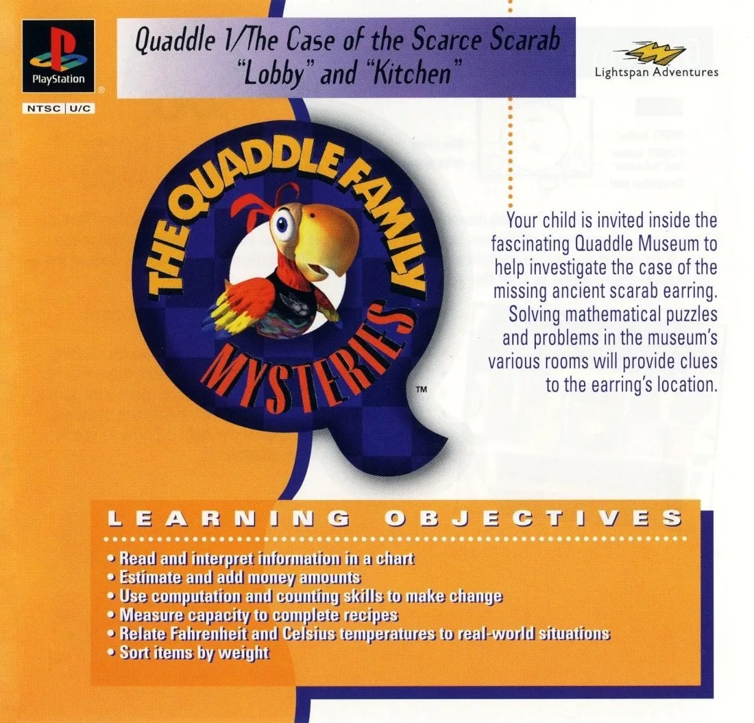 The Quaddle Family Mysteries 1: The Case of the Scarce Scarab - Lobby • Kitchen