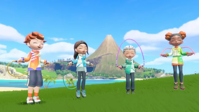 Controles por movimiento de Nintendo Switch Sports Resort en Switch 2