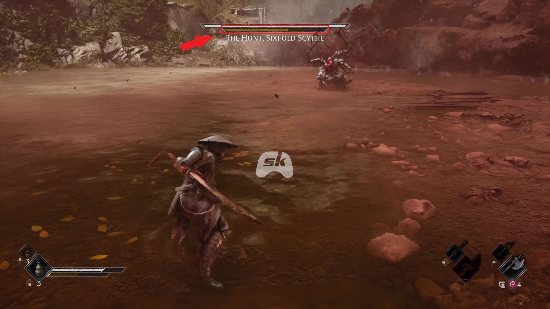 The yellow Sha-Chi bar displayed under the health gauge in Phantom Blade Zero