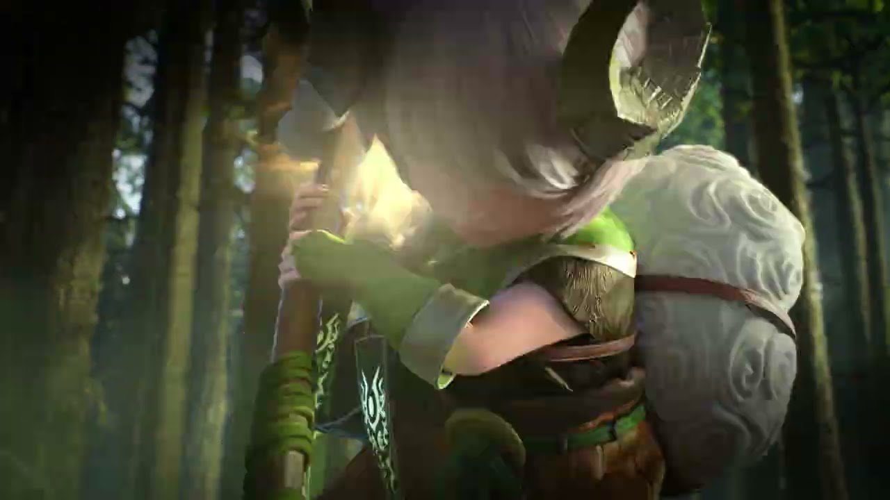Frame do segundo vídeo promocional de Astellia 2, com o logotipo do jogo