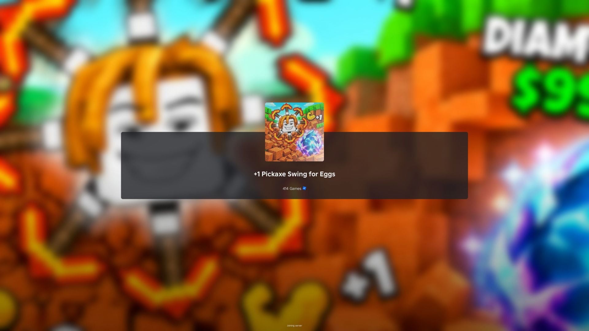 Tela de resgate de códigos no simulador +1 Pickaxe Swing for Eggs, do Roblox, com barra de Cash do jogador