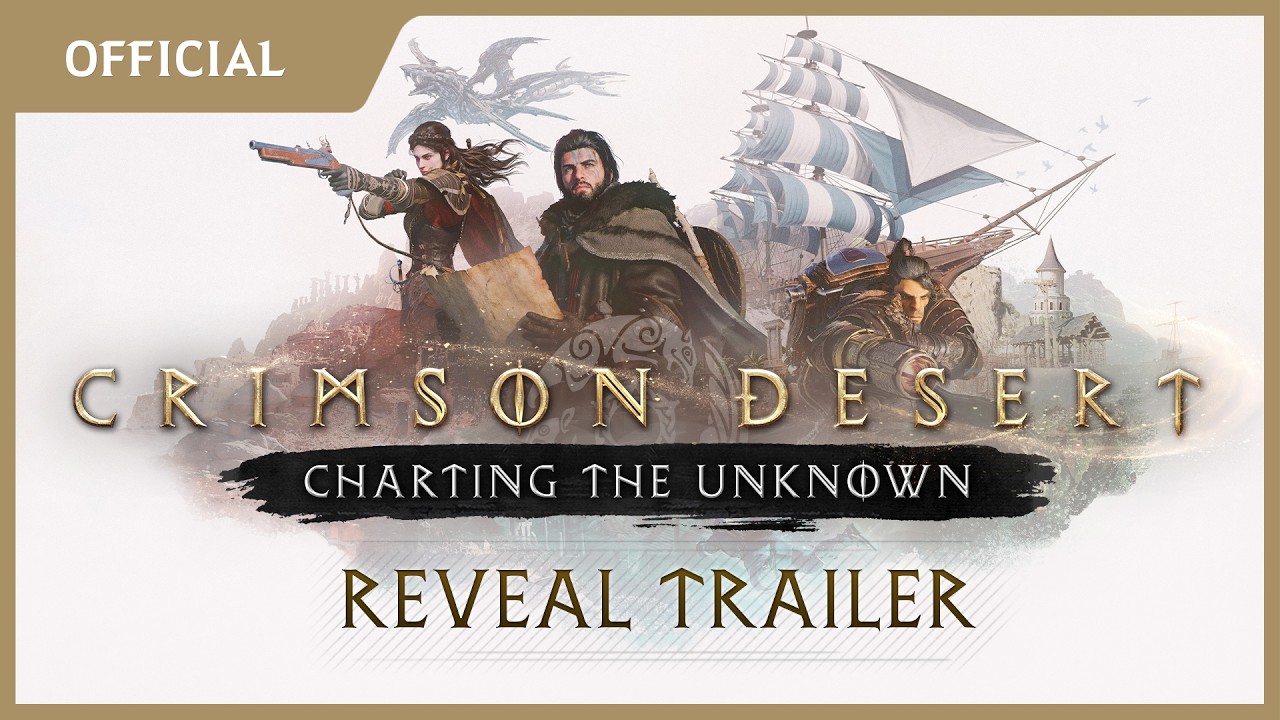 Arte del tráiler oficial de revelación de Crimson Desert Enhanced Charting the Unknown