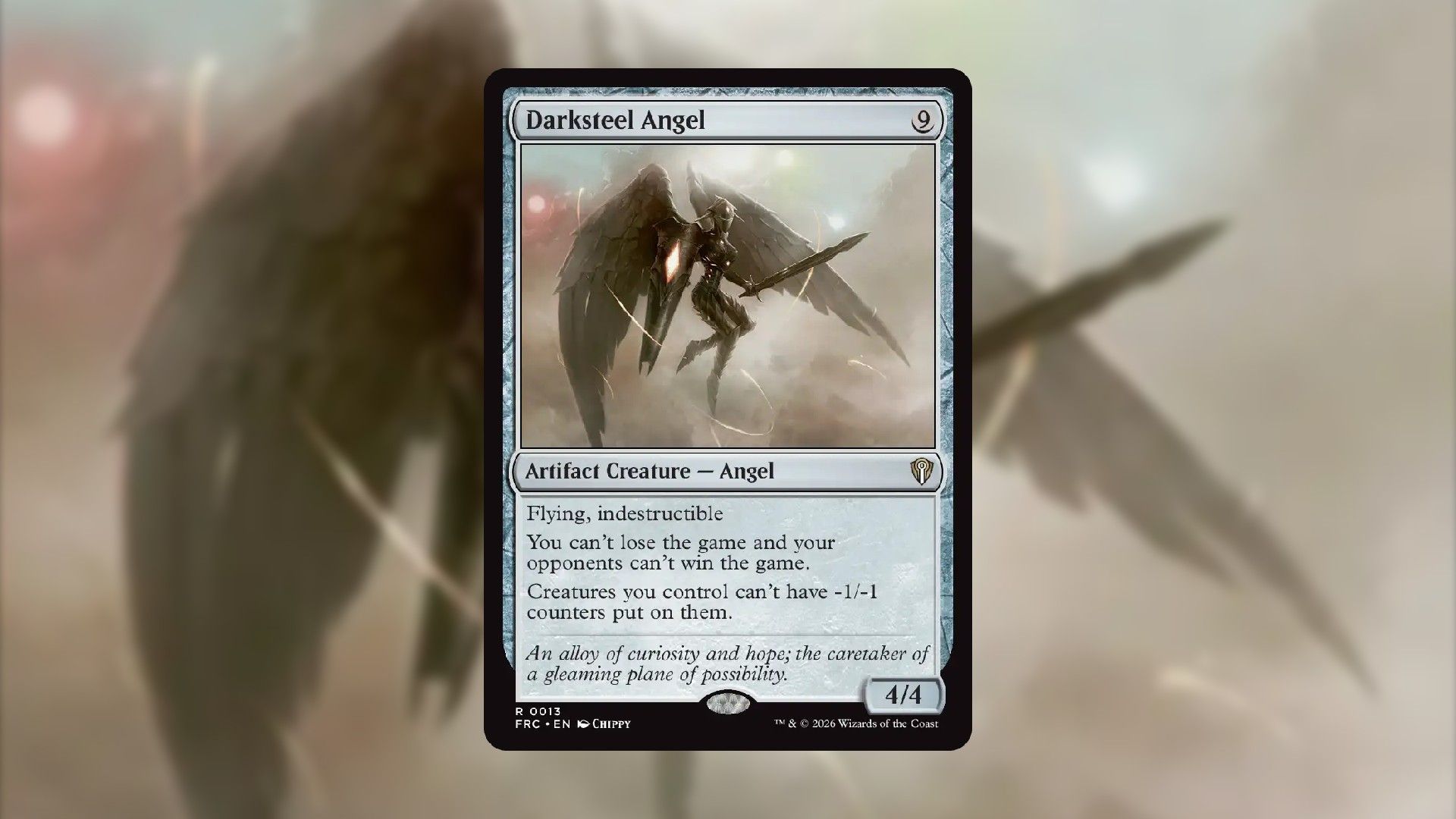 Carta Darksteel Angel incluida en la selección de criaturas de Multiverse Reforged