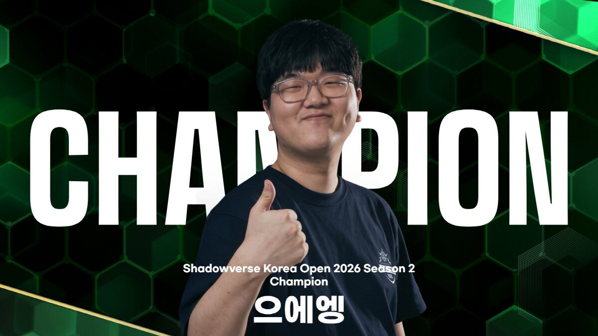 Euaeng, campeão do Shadowverse Korea Open 2026 Season 2, em imagem oficial da Cygames