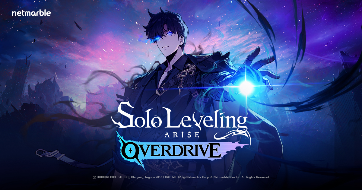 Sung Jinwoo en el arte promocional de Solo Leveling: ARISE OVERDRIVE